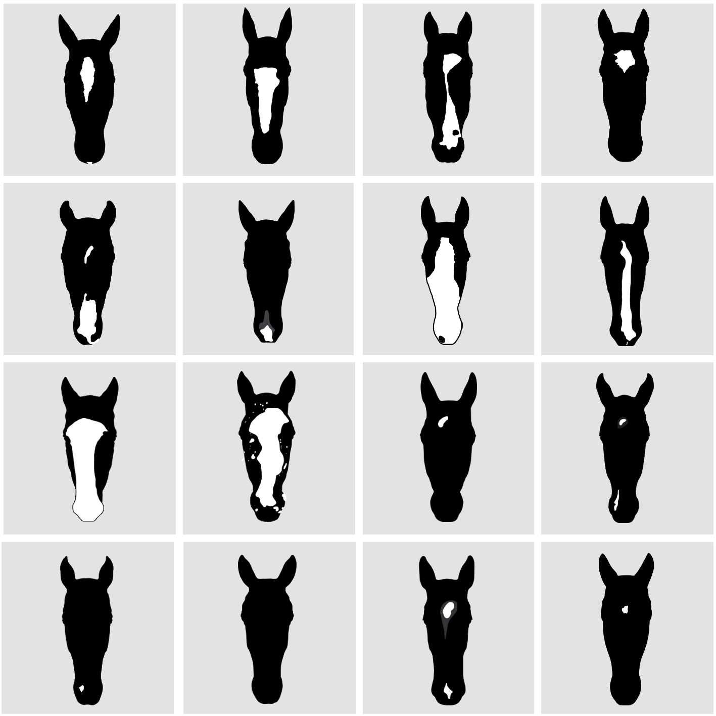 Digitales Pferdeportrait nach Fotovorlage in schwarz/weiß