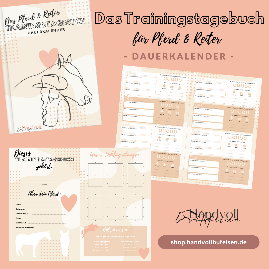Mein Pferdetagebuch - Dauerkalender - Das Trainingstagebuch für Pferd & Reiter - Digitaler Kalender