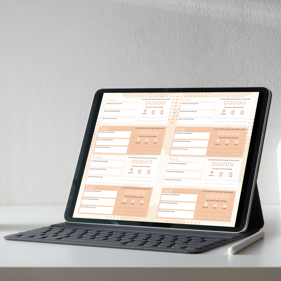 Mein Pferdetagebuch - Dauerkalender - Das Trainingstagebuch für Pferd & Reiter - Digitaler Kalender