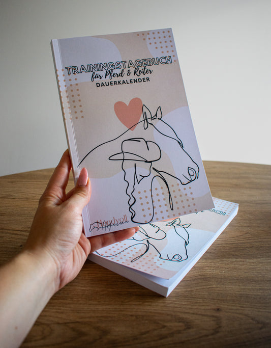 Mein Pferdetagebuch - Dauerkalender - Das Trainingstagebuch für Pferd & Reiter - Gedruckter Kalender